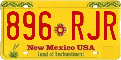 NM license plate 896RJR