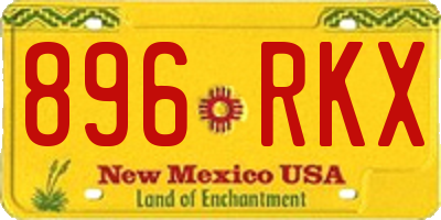 NM license plate 896RKX