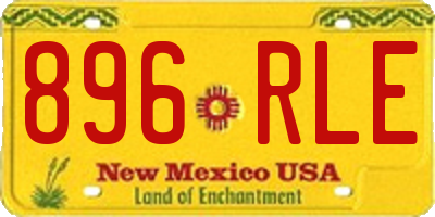 NM license plate 896RLE