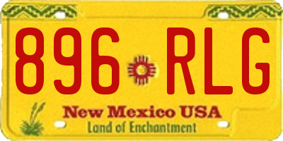 NM license plate 896RLG