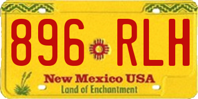 NM license plate 896RLH