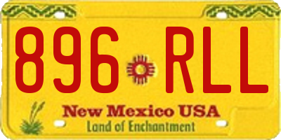 NM license plate 896RLL
