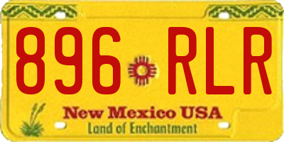 NM license plate 896RLR