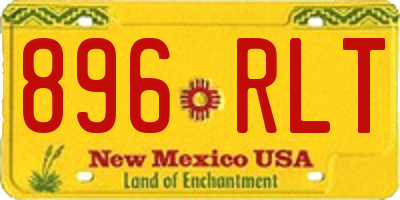NM license plate 896RLT