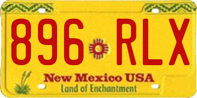 NM license plate 896RLX