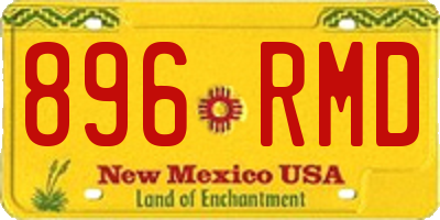 NM license plate 896RMD