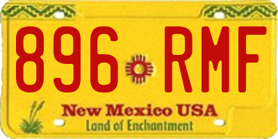NM license plate 896RMF