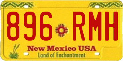NM license plate 896RMH