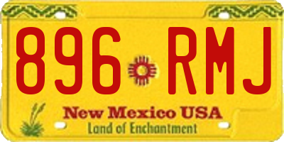 NM license plate 896RMJ