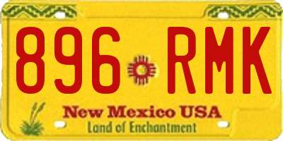 NM license plate 896RMK