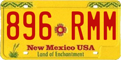 NM license plate 896RMM
