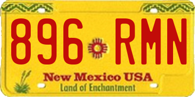 NM license plate 896RMN