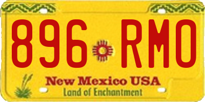 NM license plate 896RMO