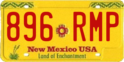 NM license plate 896RMP