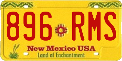 NM license plate 896RMS