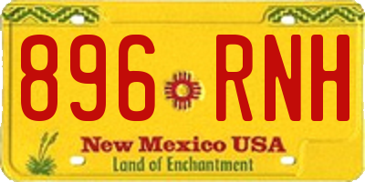 NM license plate 896RNH