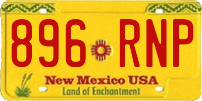 NM license plate 896RNP