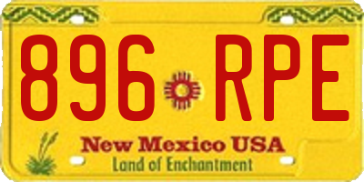 NM license plate 896RPE