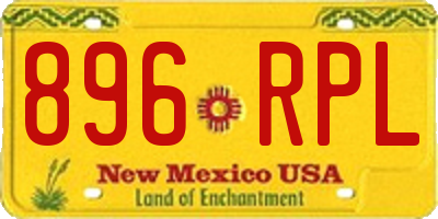 NM license plate 896RPL