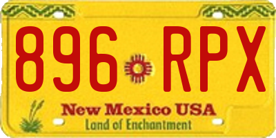 NM license plate 896RPX