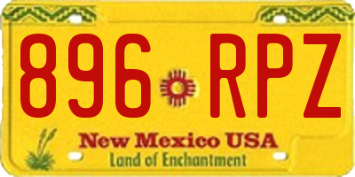 NM license plate 896RPZ