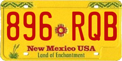 NM license plate 896RQB