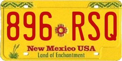 NM license plate 896RSQ
