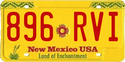 NM license plate 896RVI