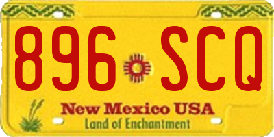 NM license plate 896SCQ