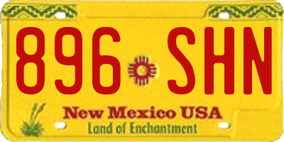 NM license plate 896SHN
