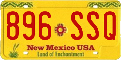 NM license plate 896SSQ