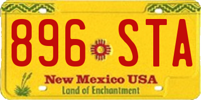 NM license plate 896STA