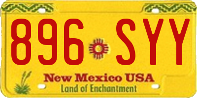 NM license plate 896SYY