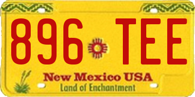 NM license plate 896TEE