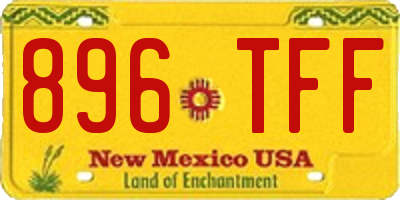 NM license plate 896TFF