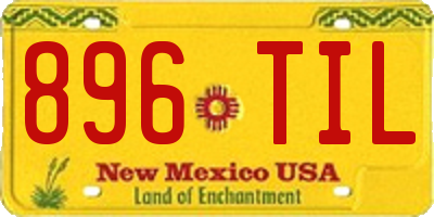 NM license plate 896TIL