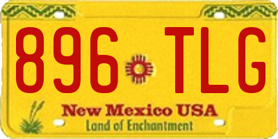 NM license plate 896TLG