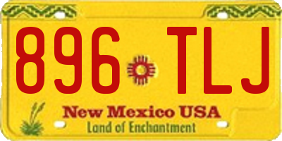 NM license plate 896TLJ