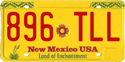 NM license plate 896TLL