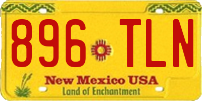 NM license plate 896TLN