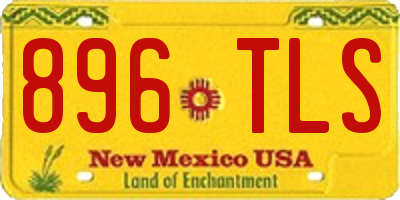 NM license plate 896TLS