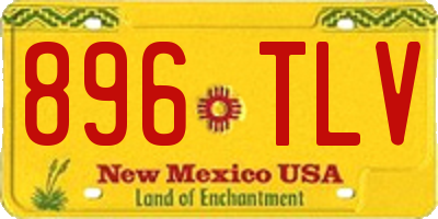 NM license plate 896TLV