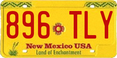 NM license plate 896TLY