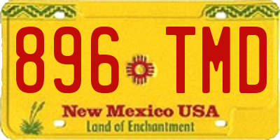 NM license plate 896TMD