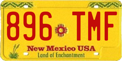 NM license plate 896TMF