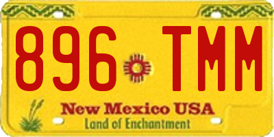 NM license plate 896TMM