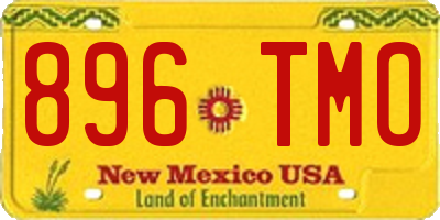 NM license plate 896TMO
