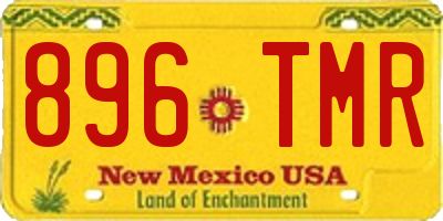 NM license plate 896TMR