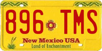 NM license plate 896TMS