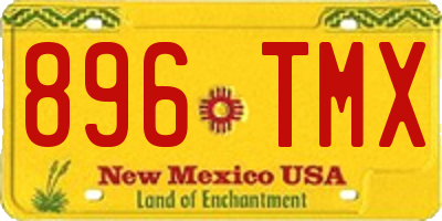 NM license plate 896TMX